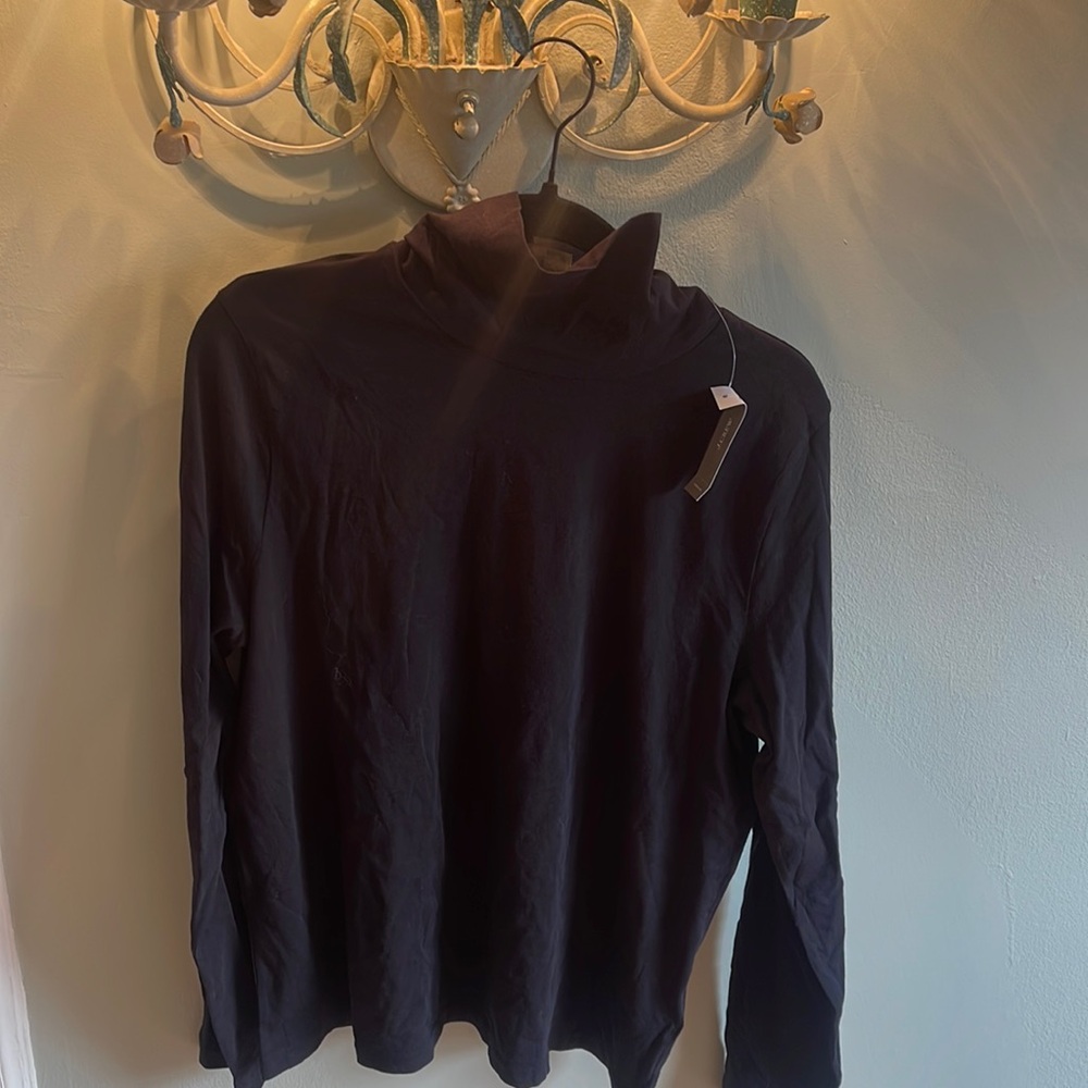 J Crew black turtleneck XXL NWT